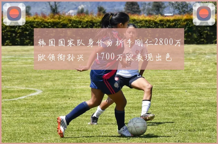 韩国国家队身价分析李刚仁2800万欧领衔孙兴慜1700万欧表现出色